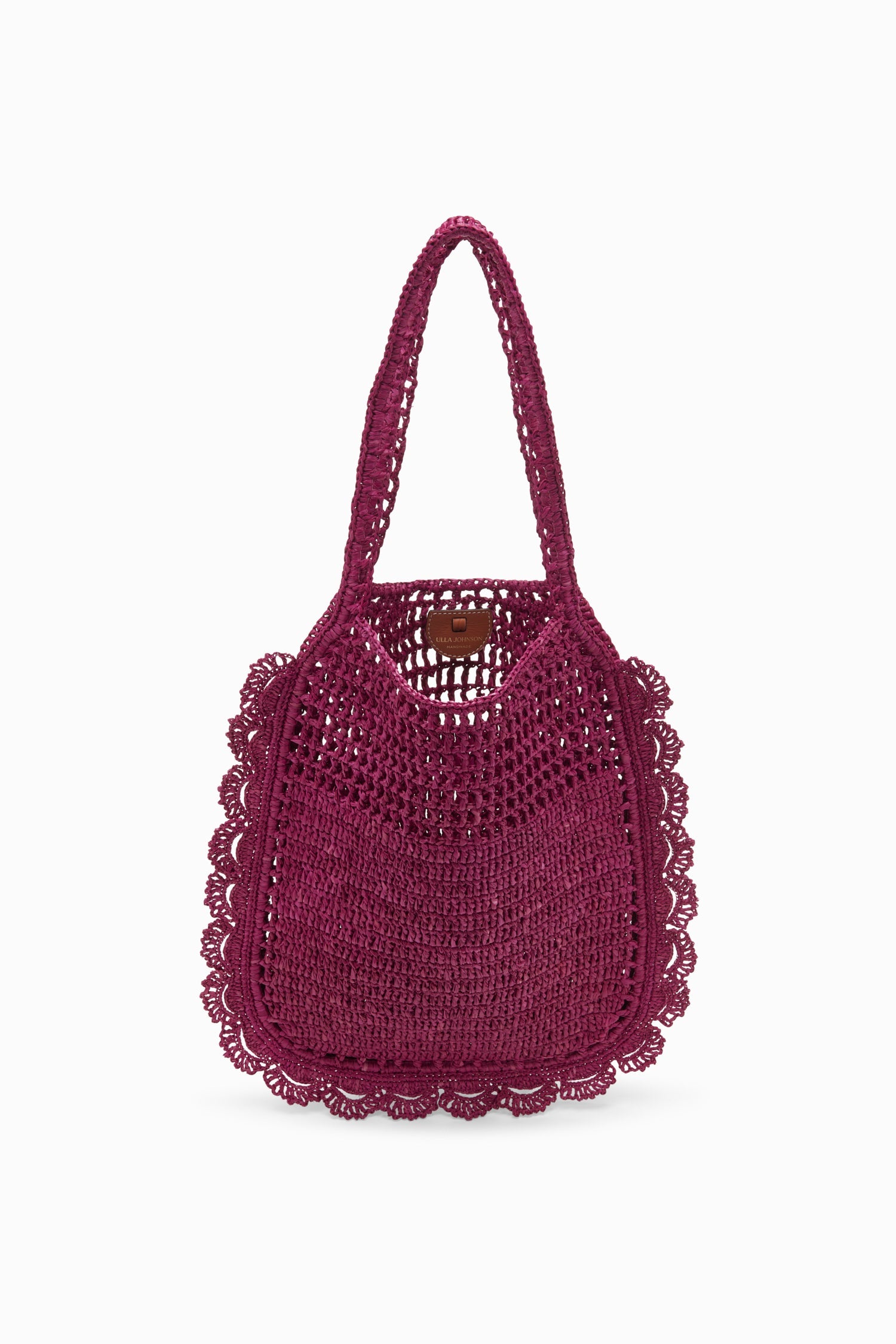 Marina Raffia Flat Tote - Orchid
